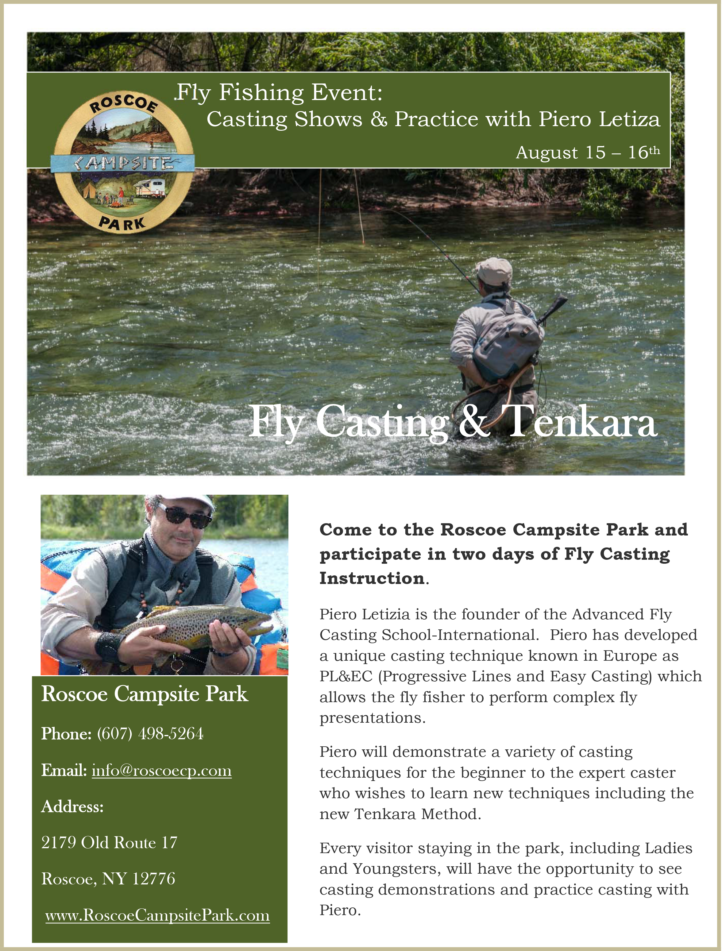 Fly Fishing Event: Casting Shows & Practice with Piero Letiza