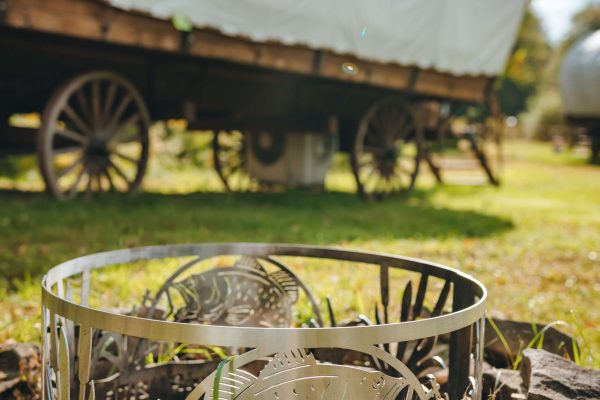 Roscoe-CatskillConestoga-CoveredWagons-outside-firepit
